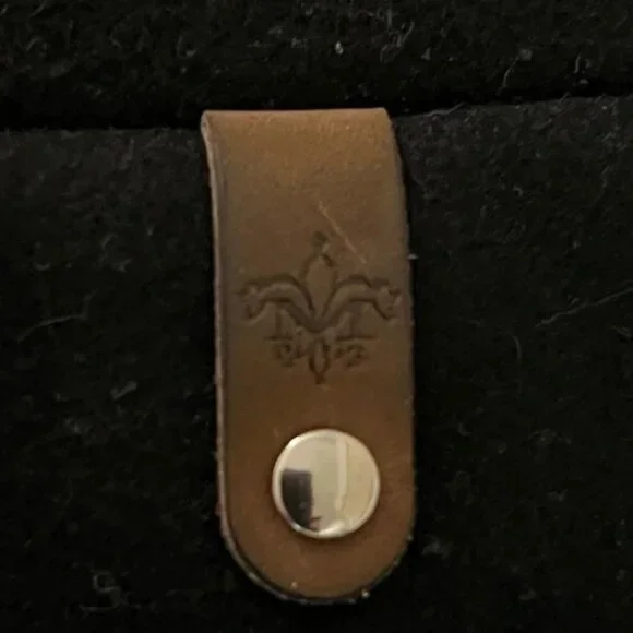 Mackage Dale Black Trench Coat with Leather Sleeves - Picture 6 of 9